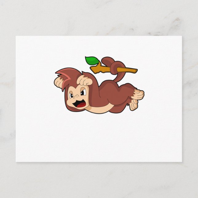 Postal Mono Rugiente (Anverso)