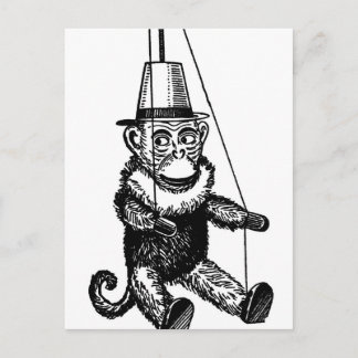 Postal Mono Vintage En Una Postcard De Cadena