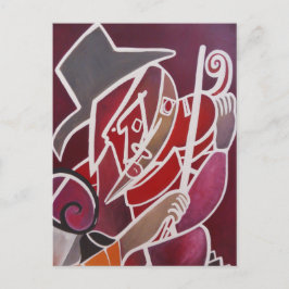 Postal ''Monocromático rojo ''