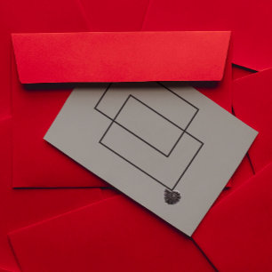 Postal Monocromo neutro de la vida marina de Japón