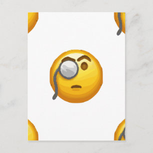Postal monóculo de emoji