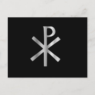 Postal Monograma de Cristo - chi rho