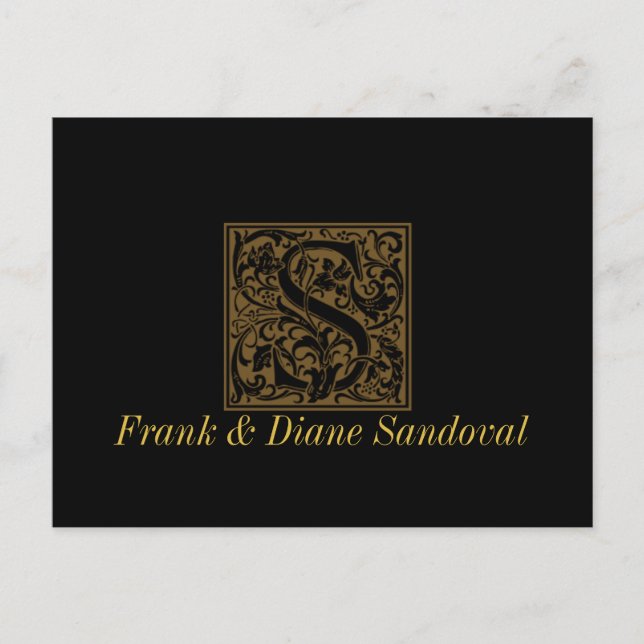 Postal Monograma de la Antigüedad S (Anverso)