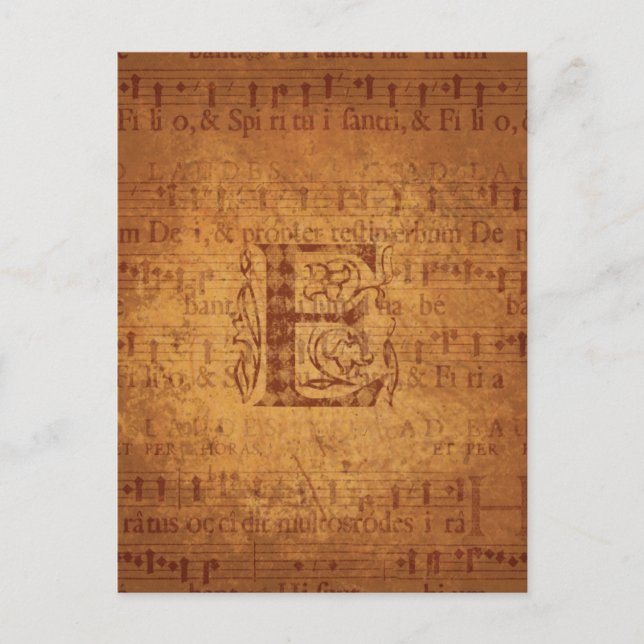 Postal Monograma E (Anverso)