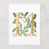 Monograma Fleur-de-lis M