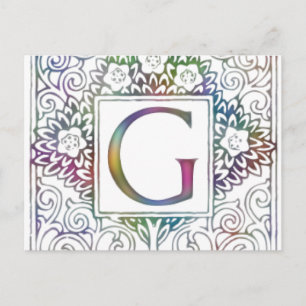 Postal Monograma G
