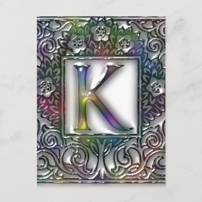 Postal Monograma K (Anverso)