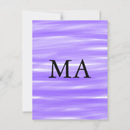 Postal Monograma simple añada su letra de nombre man mini