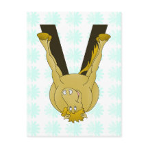 Monograma V Cute Caballo Personalizado