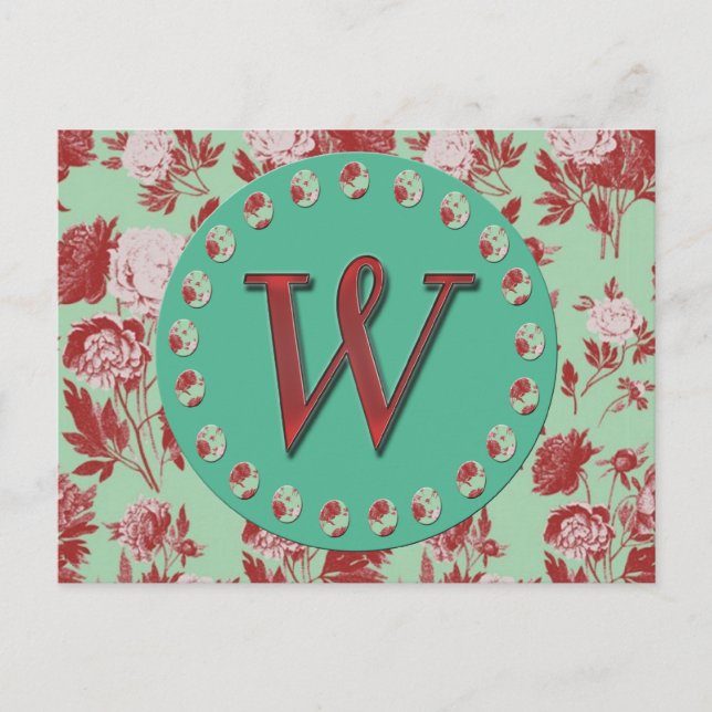 Postal Monograma W (Anverso)