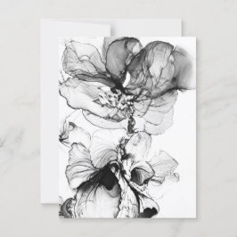 Postal Monokrom blomma