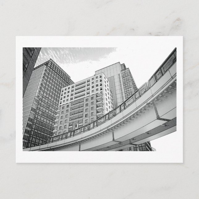 Postal Monorraíl de Tokio: Shiodome, Tokio (Anverso)