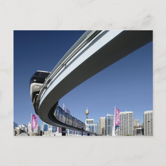 Postal Monorraíl en Darling Harbour, Sydney, Australia (Anverso)