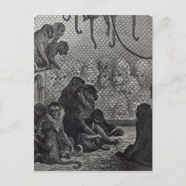 Postal Monos de Londres (Anverso)