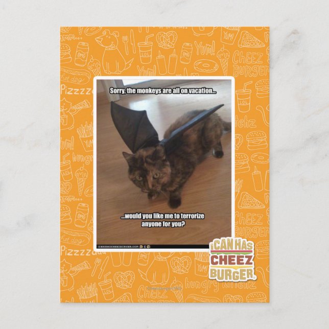 Postal Monos de vacaciones (Anverso)