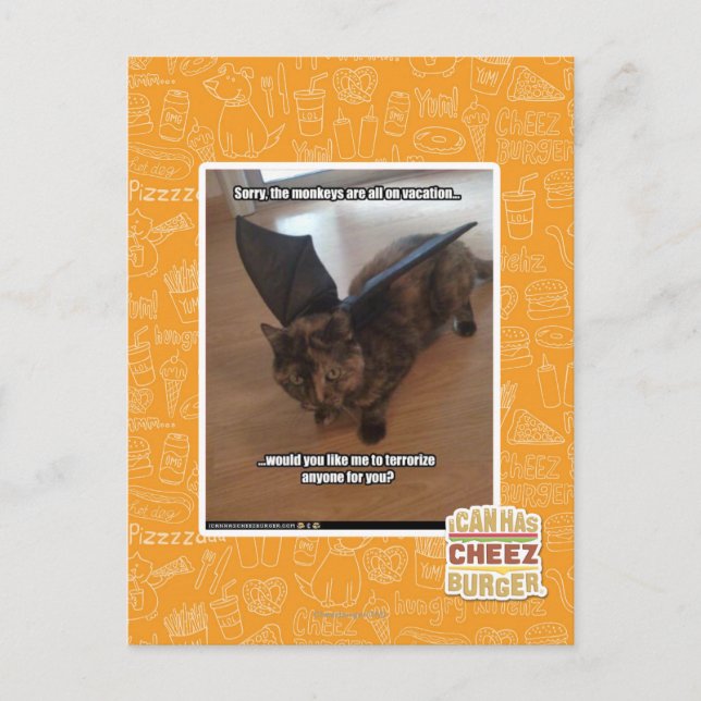 Postal Monos el vacaciones (Anverso)