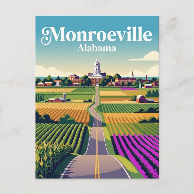 Postal Monroeville EE. UU. (Anverso)