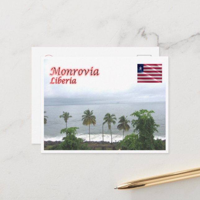 Postal Monrovia - Liberia - Panorama (Anverso/Reverso In Situ)