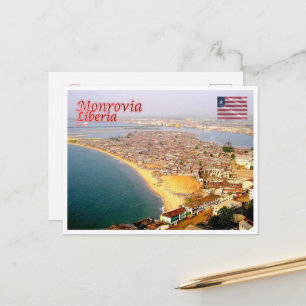 Postal Monrovia - Liberia - Vista aérea -