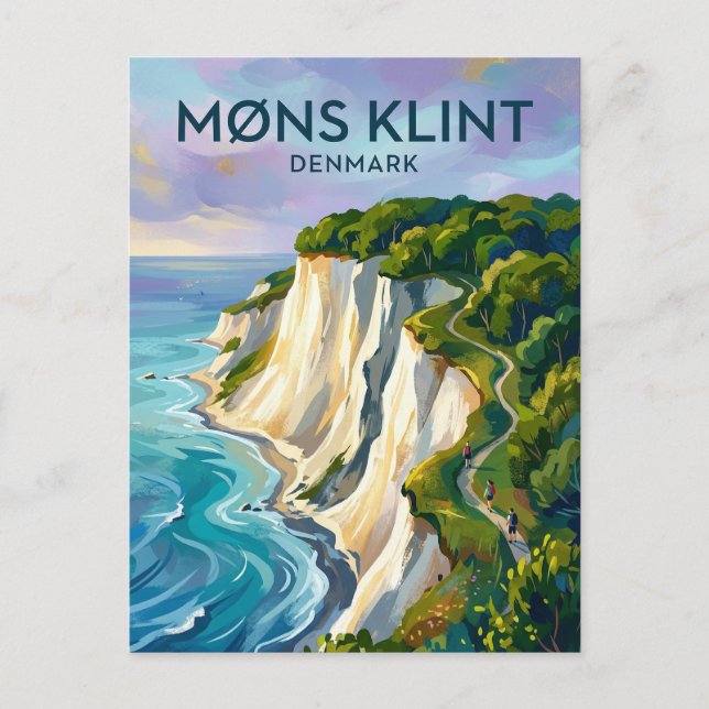 Postal Møns Klint Dinamarca (Anverso)
