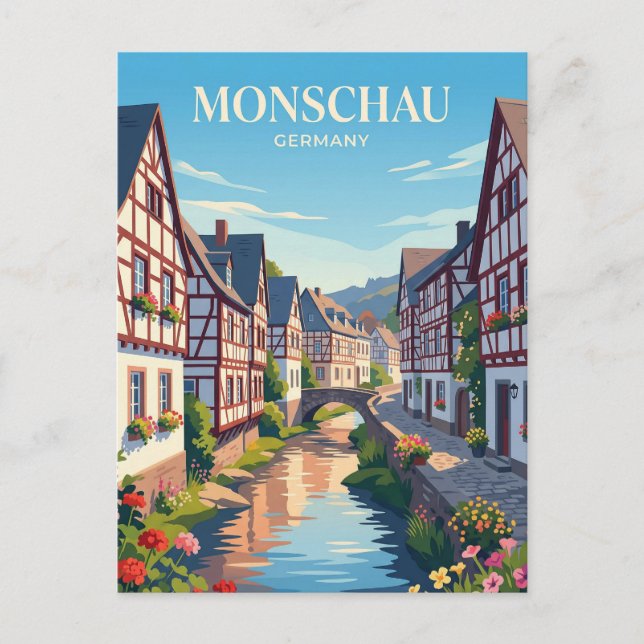 Postal Monschau Alemania (Anverso)