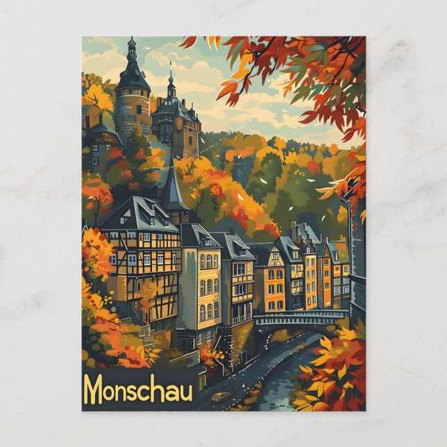 Postal Monschau Alemania (Anverso)