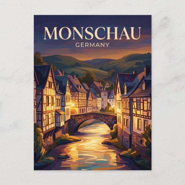 Postal Monschau Alemania (Anverso)