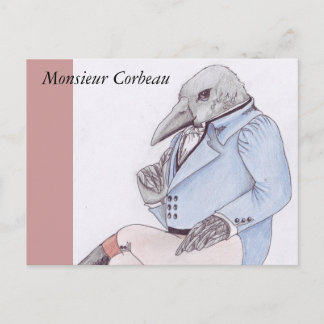 Postal Monsieur Corbeau Postcard