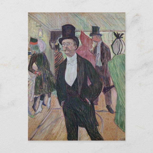 Postal Monsieur Fourcade, 1889 (Anverso)