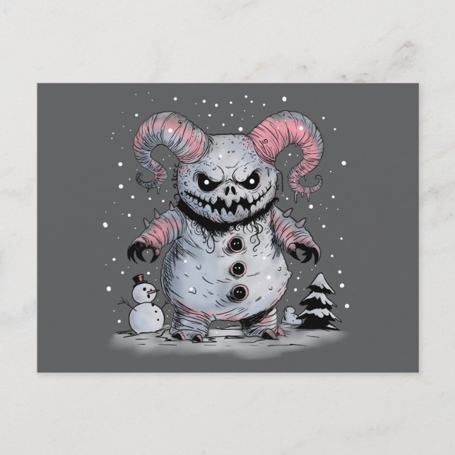 Postal Monster Snowman (Anverso)