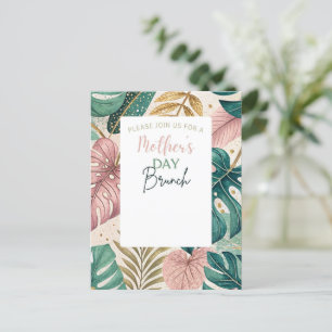 Postal Monsteras Gold Brunch Mother's Day
