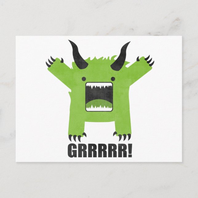 Postal monstruo (Anverso)