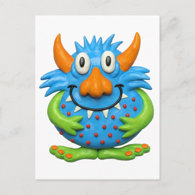 Postal Monstruo con manchas dulces (Anverso)