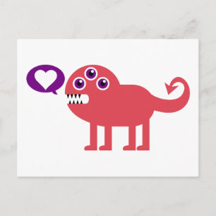 Postal Monstruo de amor