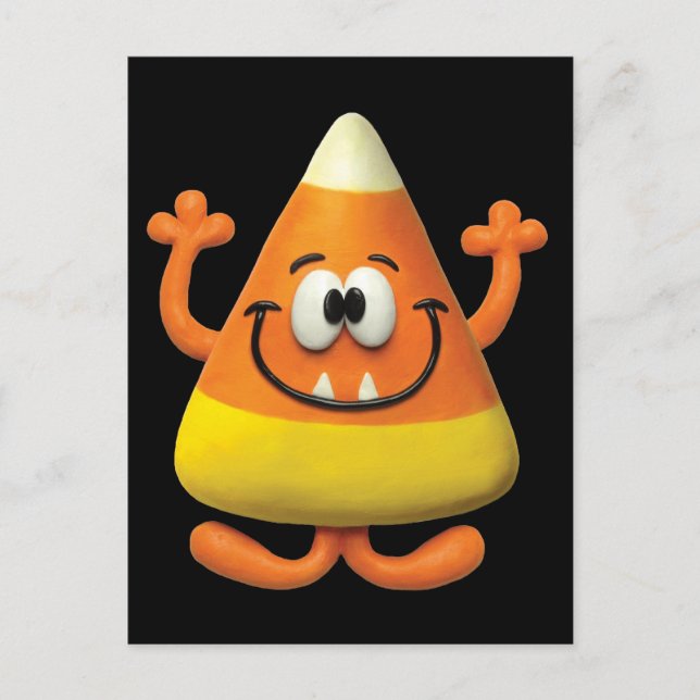 Postal Monstruo de Candy Corn (Anverso)