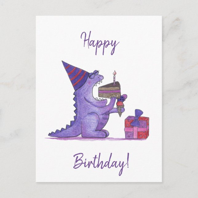 Postal Monstruo de Cumpleaños (Anverso)