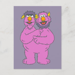 Postal Monstruo de dos cabezas de Sesame Street
