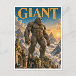 Postal Monstruo de fantasía gótico gigante