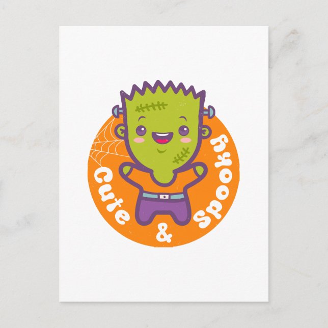 Postal monstruo de frankenstein (Anverso)