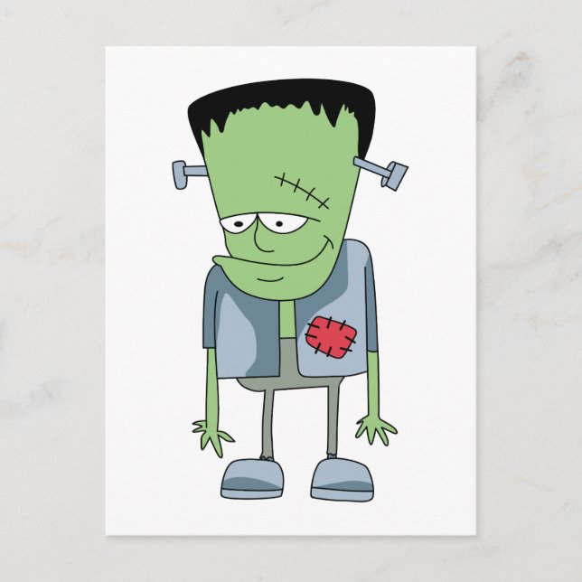 Postal monstruo de Frankenstein (Anverso)