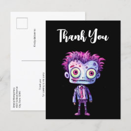 Postal Monstruo de Frankenstein divertido Halloween Graci