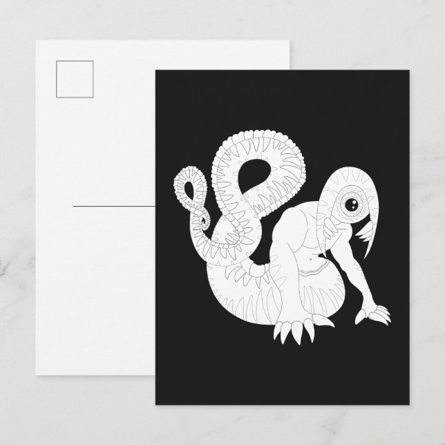 Postal Monstruo de Ojo (Anverso / Reverso)