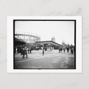 Postal Monstruo de rodillos, playa Euclid, Cleveland, OH 