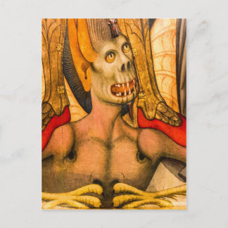 Postal monstruo del demonio miedo miedo halloween