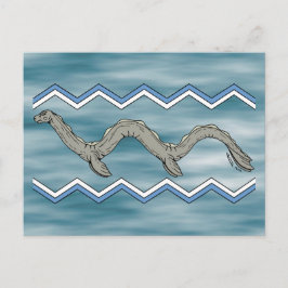 Postal Monstruo del lago canadiense y Zigzags