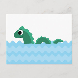 Postal Monstruo del mar de Cute