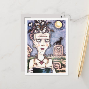 POSTAL MONSTRUO FRANKENELLA ESPELUZNANTE Y HERMOSO, TUMBA