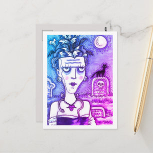 Postal MONSTRUO FRANKENELLA SINIestro HERMOSO, TUMBAS, GA