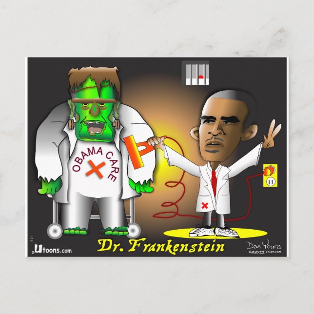 Postal Monstruo Frankenstein (Anverso)