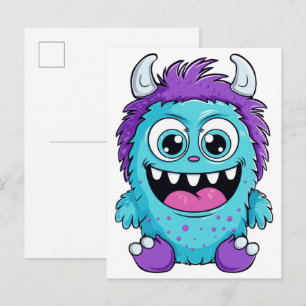 Postal Monstruo Púrpura